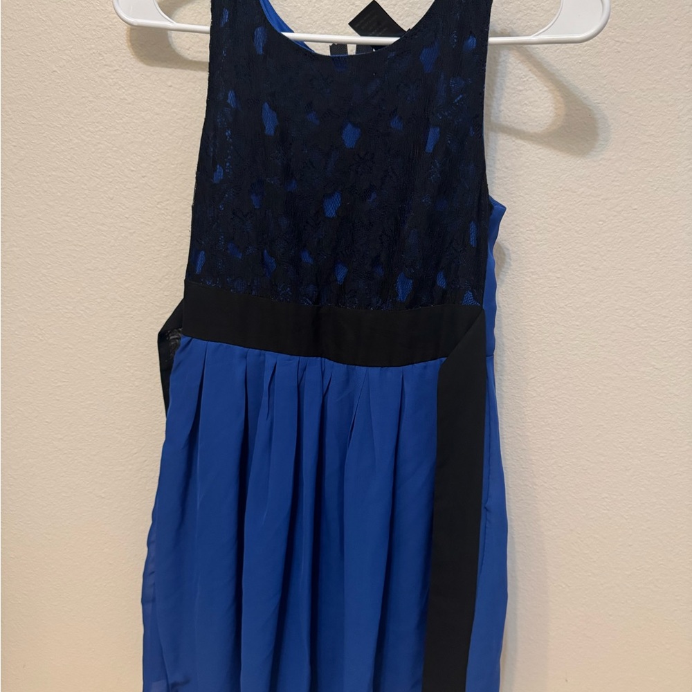 Wet Seal Royal Blue and Black Formal Dress